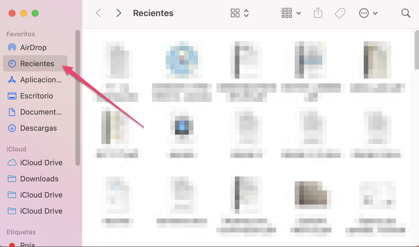 Cómo desactivar los archivos recientes en el Finder