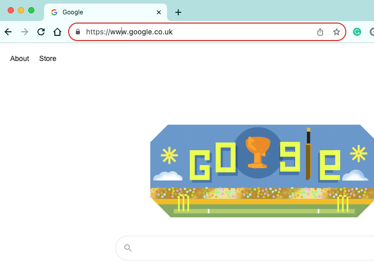 If you double-click in the Chrome address/search bar, you'll see the current site's full URL. Do this when you're on your normal homepage and check it's right.