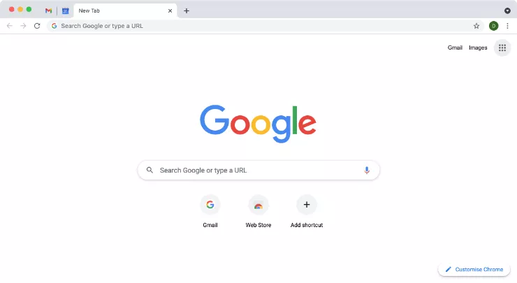 neuer Tab in Chrome