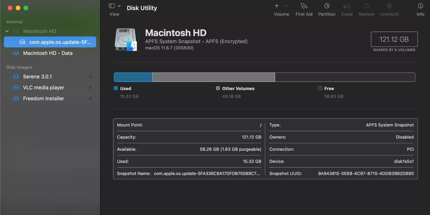 Applications on Mac > Utilities > Disk Utility