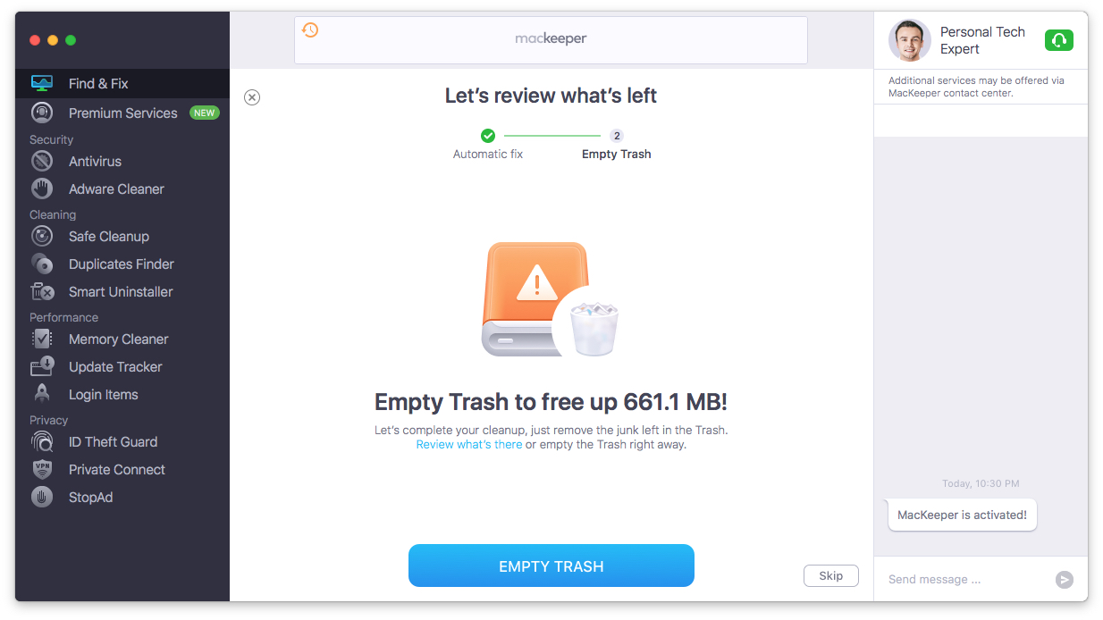 find & fix with the skip option find & fix with the skip option
