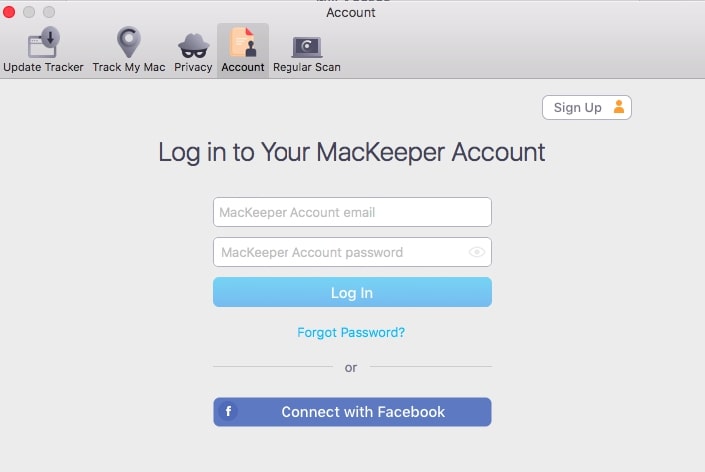 mackeeper login page