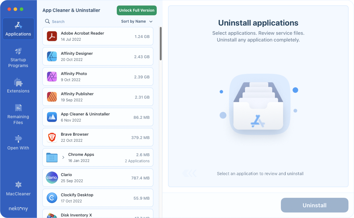 app cleaner and uninstaller mac