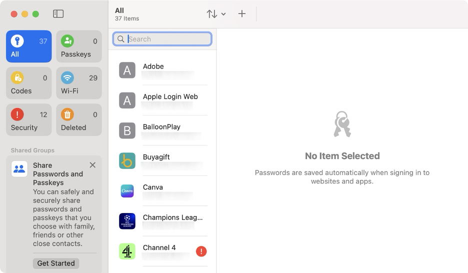 The iCloud Keychain is available for Mac with features to store passwords, passkeys, and other cores.