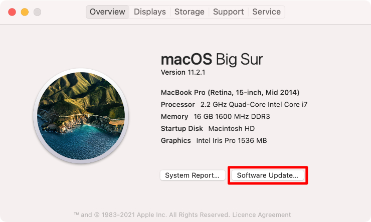 update mac os to 10.7