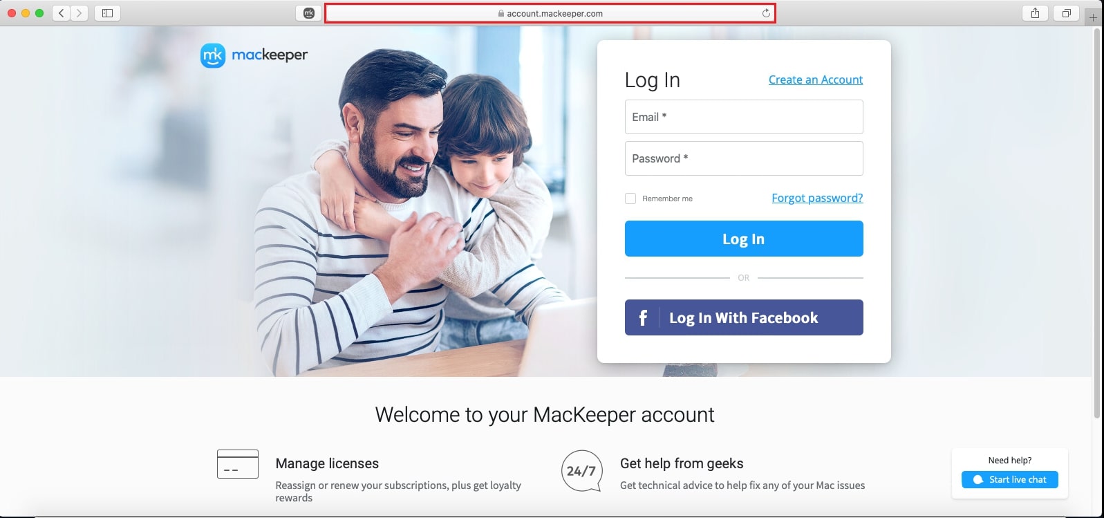 go to MacKeeper account go to MacKeeper account