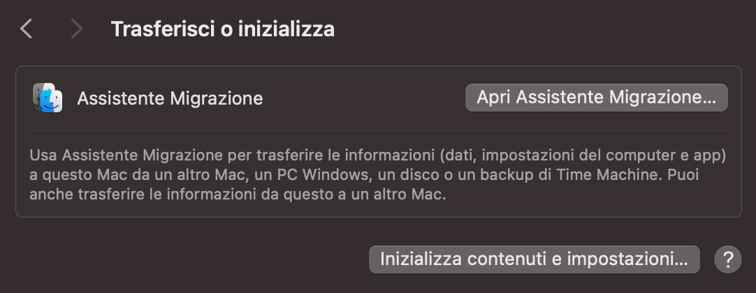 Nella schermata successiva, vedrai l’opzione Inizializza contenuto e impostazioni. A quel punto, inserisci la password di amministratore. Si aprirà un’app separata in cui potrai completare la procedura.