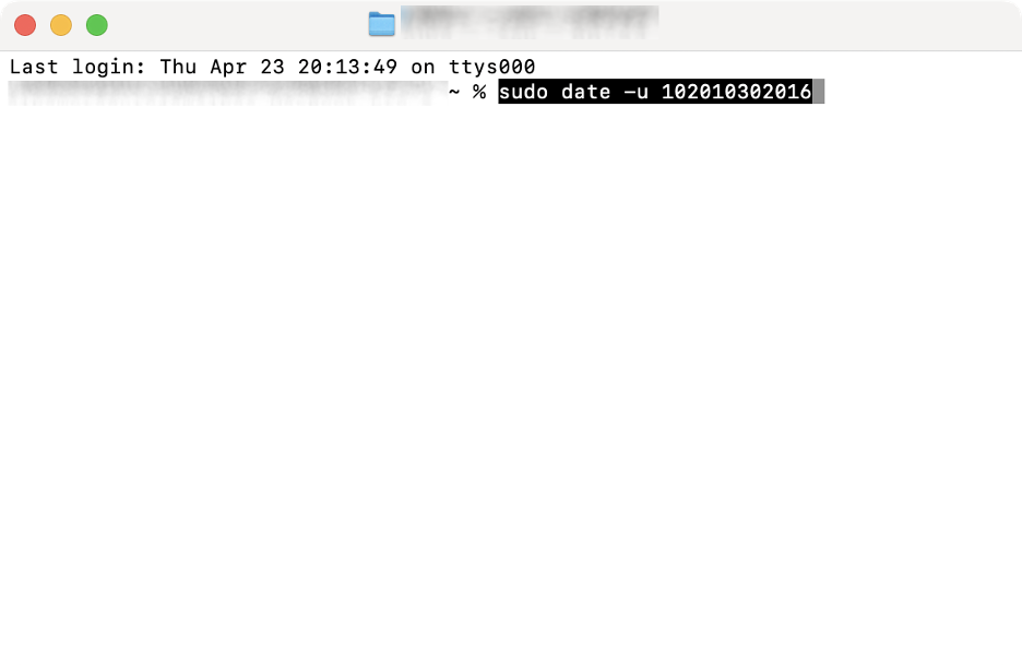 To resolve the installer information on the recovery server is damaged issue on your Mac, enter the sudo date -u 102010302016 in Terminal.