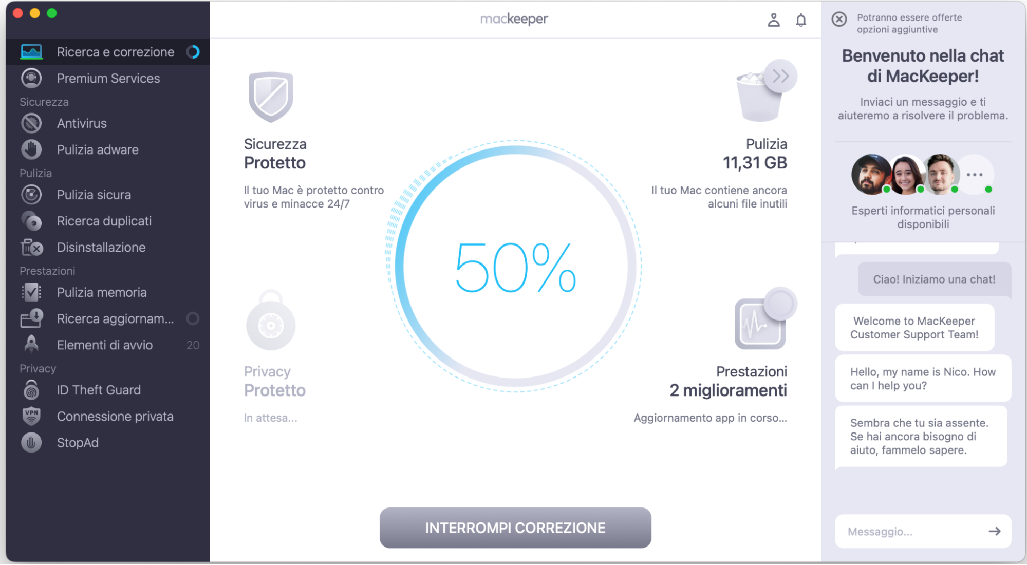 Fai clic su Continua quando compare il pulsante. Il tuo Mac inizierà quindi a risolvere i problemi rilevati. La durata del processo dipenderà dal numero di problemi da correggere.