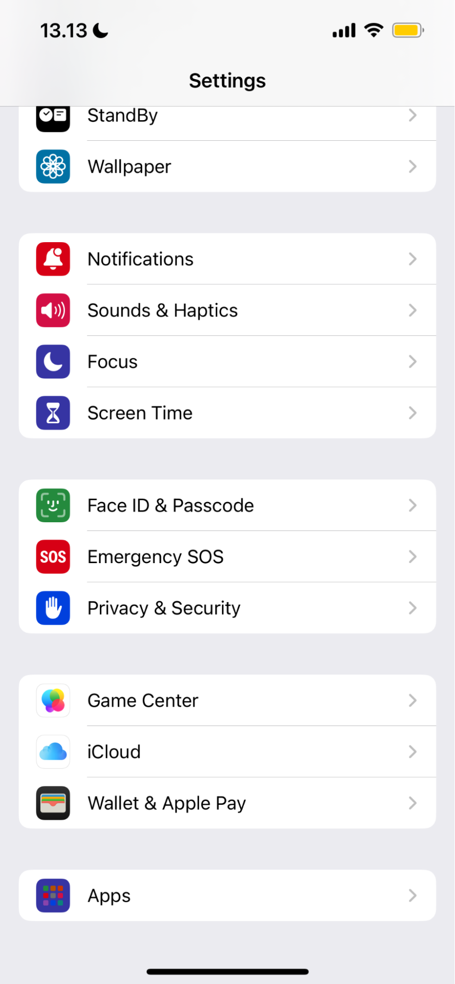 To begin using MMS messaging, you first need to enable them on your iPhone. Go to Settings > Apps to do this.