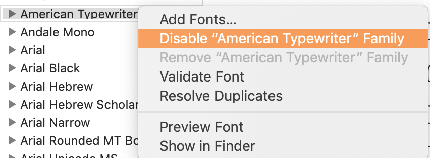 disable-font.png”alt=”disable a system font in font book disable-font.png”alt=”disable a system font in font book