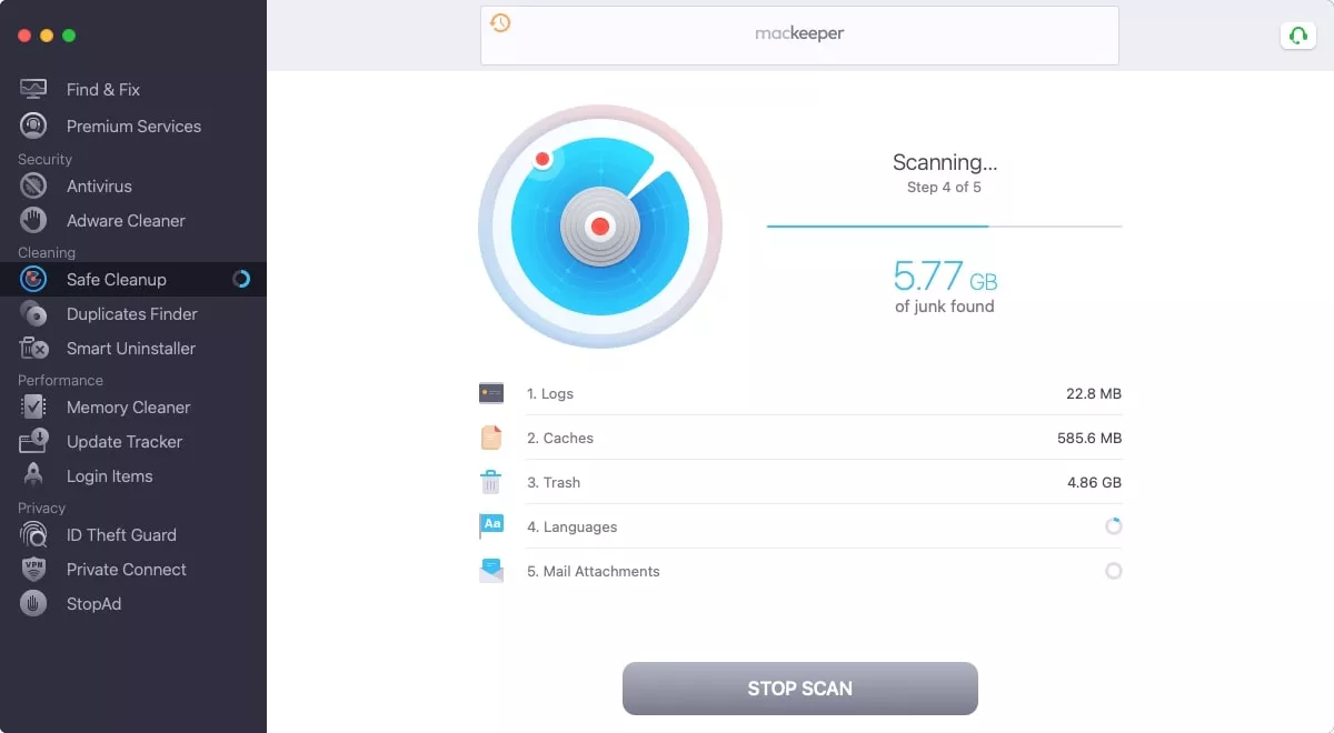mackeeper safe cleanup