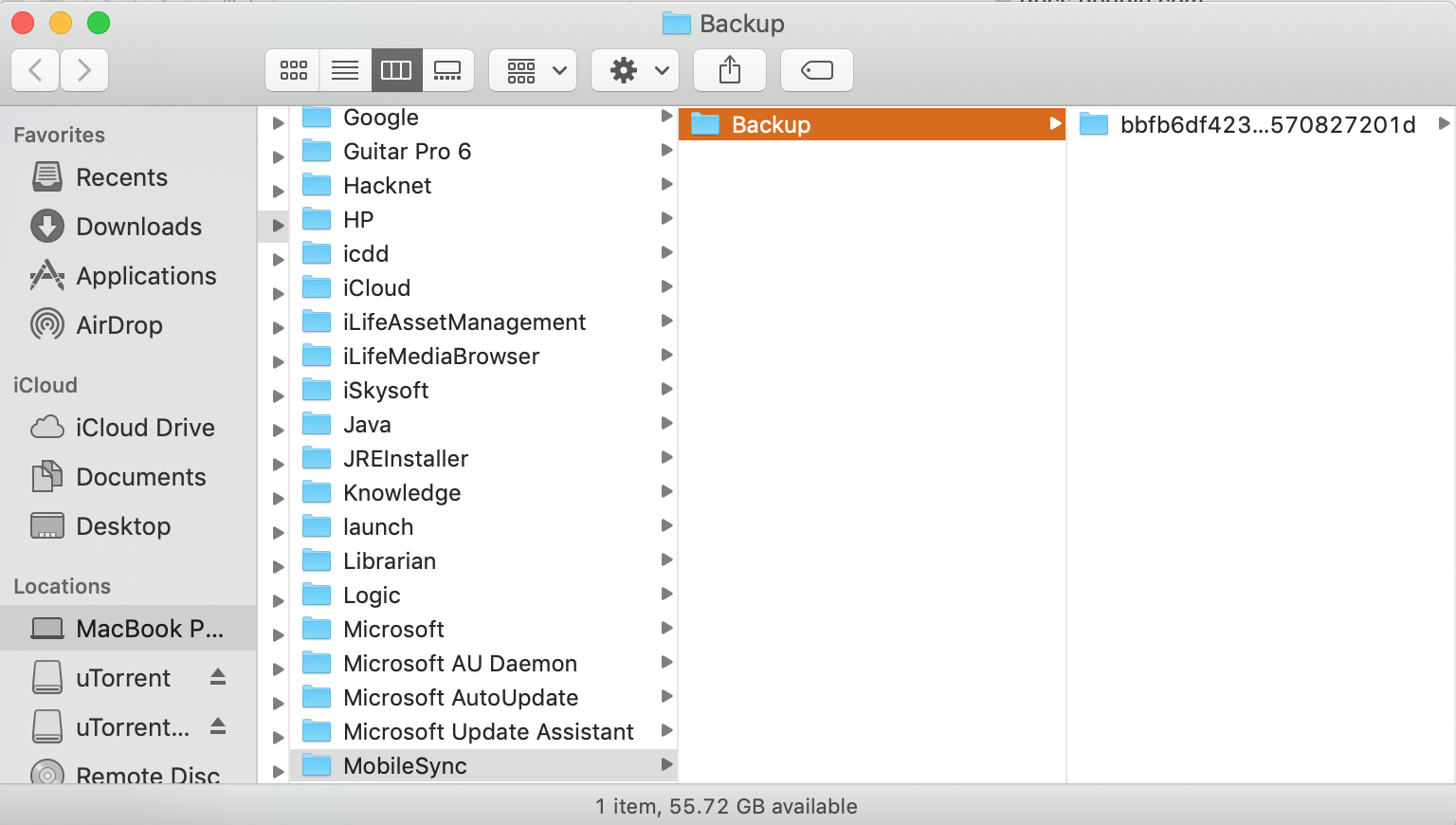 delete backup files mac