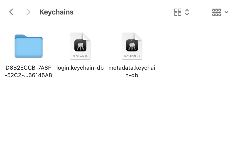 Back up your passwords, open the ~/Library/Keychains folder in Finder, move the GUID-named folder to the Trash, then restart your Mac to rebuild the local Keychain.