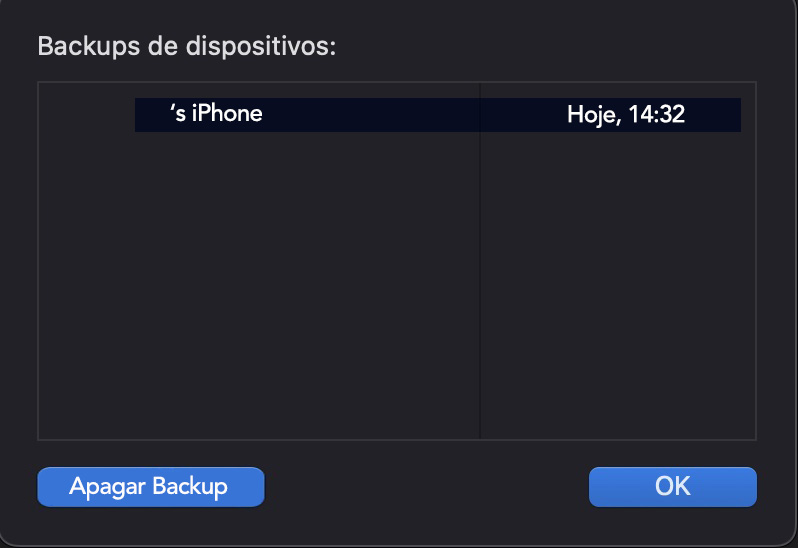 Para se livrar dos backups de dispositivos do iTunes, você precisará abrir o Finder e clicar no seu dispositivo iOS conectado. A partir daí, poderá clicar em Gerenciar Backups, permitindo que você arquive ou exclua backups para ajudar a reduzir a quantidade de armazenamento acumulada na categoria Outros.