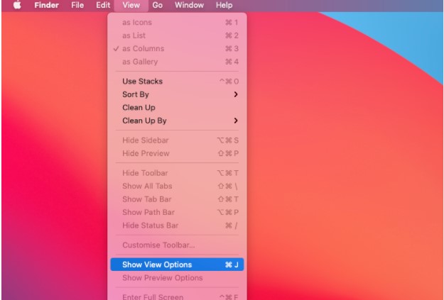 Show View Options Show View Options