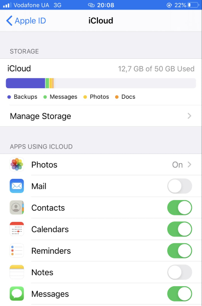 iphone icloud manage storage option iphone icloud manage storage option