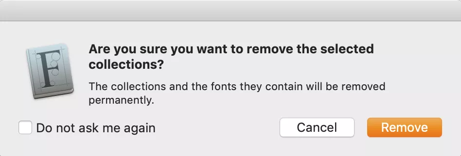 remove a user font from font book