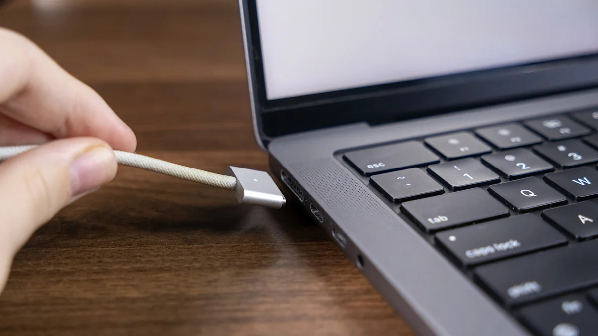 Unplug your Mac desktop, connect the data cable to the correct port, then hold Power while reconnecting power until the status light blinks amber.