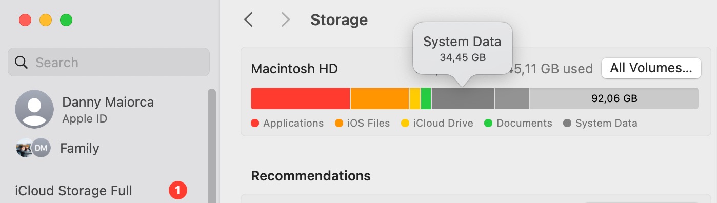When you see the storage bar, System Data appears in dark gray. It sits alongside iOS files, Applications, and other categories. When you see the storage bar, System Data appears in dark gray. It sits alongside iOS files, Applications, and other categories.