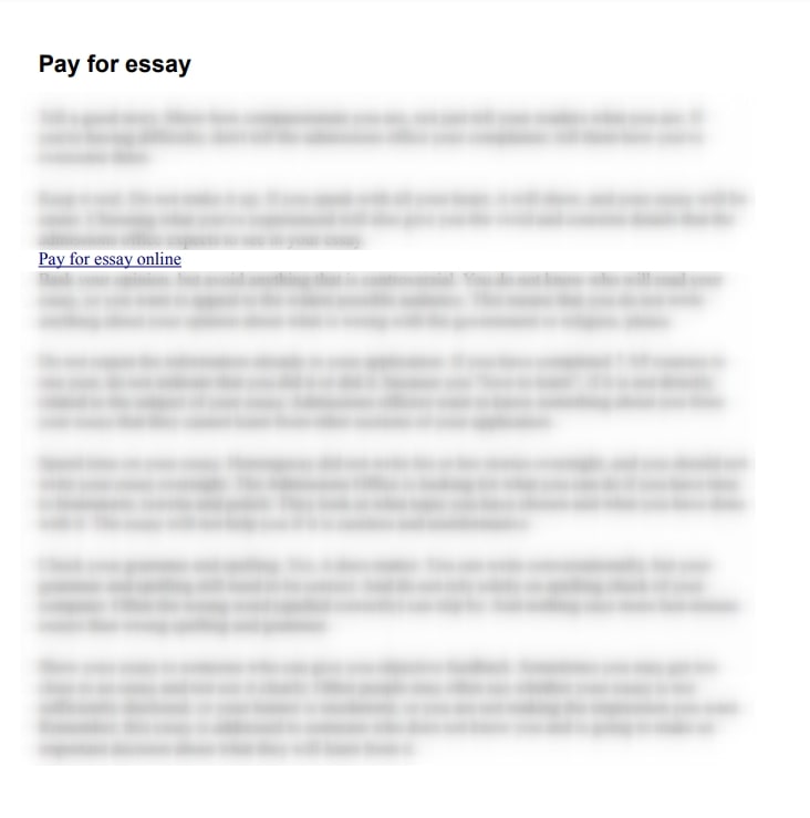essay for sale