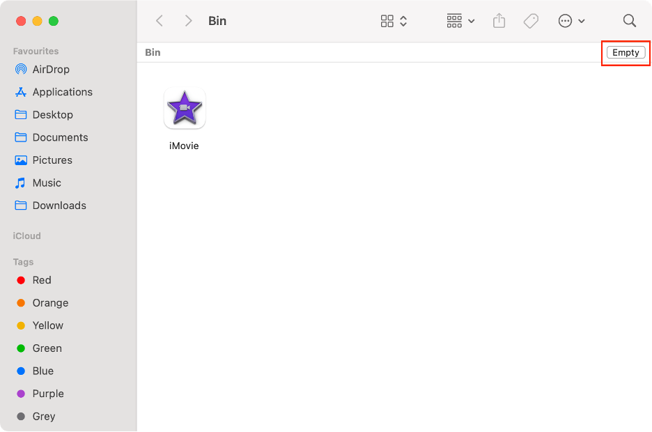 To get rid of the problematic app, go to the Trash and click Empty.