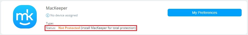 Not Protected status Not Protected status
