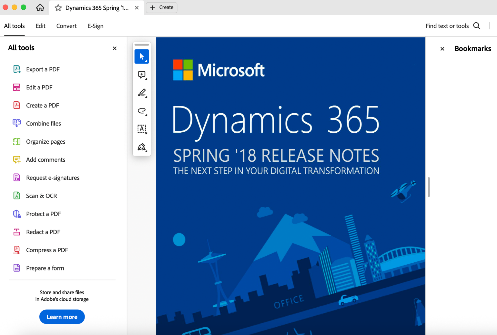 Launch Adobe Acrobat on your Mac and open the protected PDF file to access document security settings and start the password removal process.