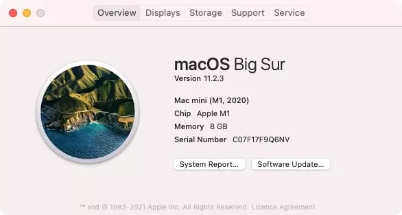 about this mac overview tab
