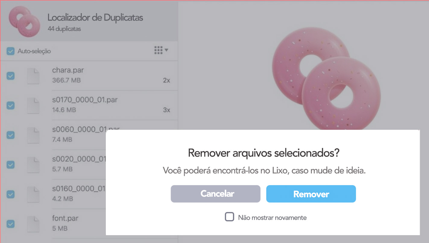 Clique em Remover na janela pop-up para confirmar a exclusão.