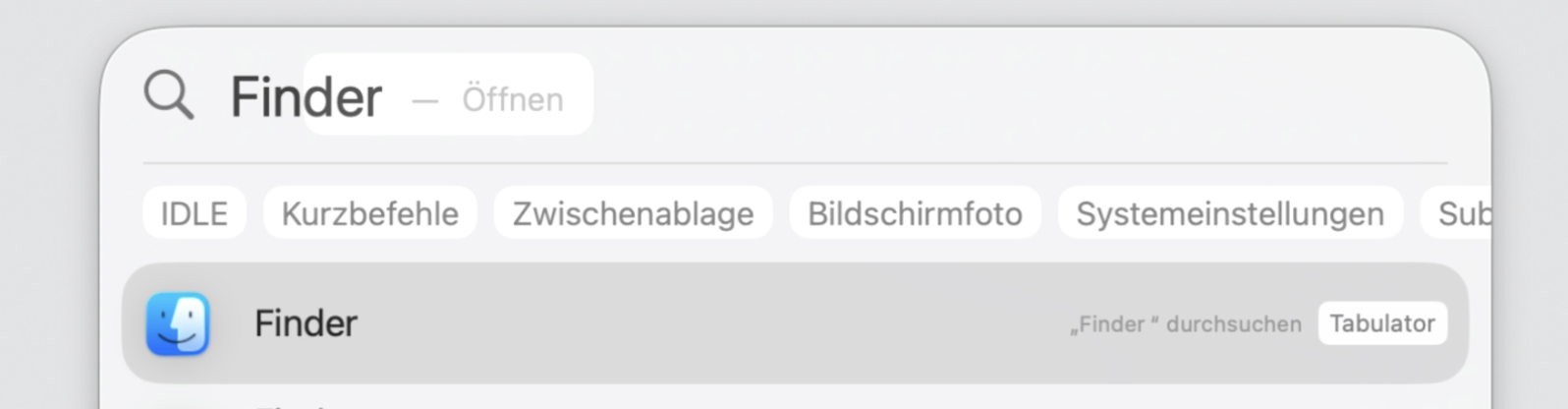 Um lokalen Speicher auf Ihrem iCloud Drive freizugeben, öffnen Sie zuerst den Finder. Dies können Sie mit der Spotlight-Suche tun. iCloud Drive belegt zu viel lokalen Speicher auf Ihrem Mac.
