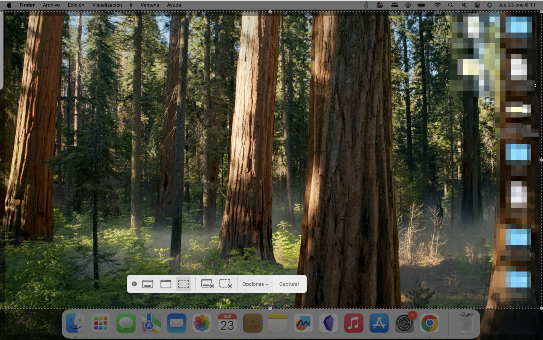 Imagen que muestra el grabador de pantalla integrado del Mac. Pulsa Mayúsculas + Command + 5 para iniciar la grabación. Seguir este tutorial es útil para los usuarios que están aprendiendo a grabar un vídeo en un MacBook. Imagen que muestra el grabador de pantalla integrado del Mac. Pulsa Mayúsculas + Command + 5 para iniciar la grabación. Seguir este tutorial es útil para los usuarios que están aprendiendo a grabar un vídeo en un MacBook.