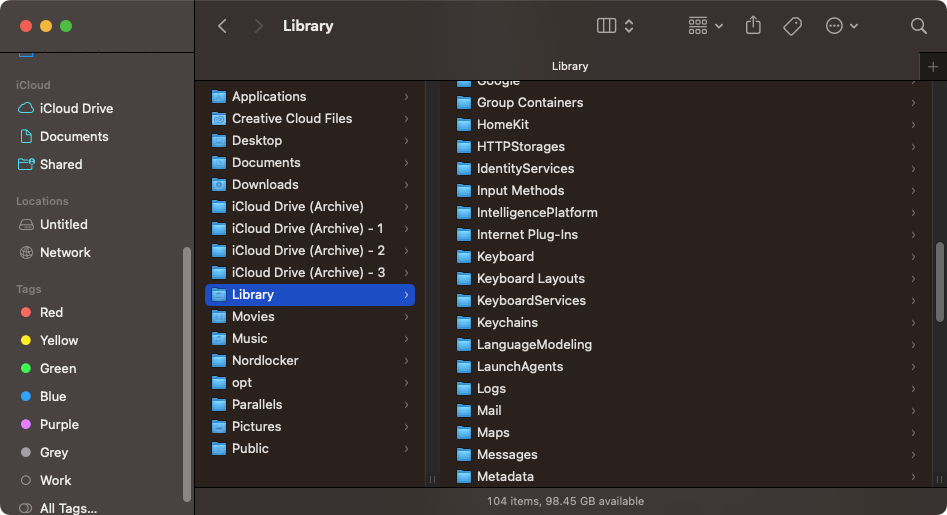 The macOS Finder columns view isn't available in Windows. It makes it easy to browse through folders to find what you're looking for.