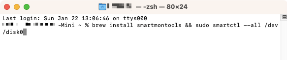 Instal Smartmontools to check tour SSD.