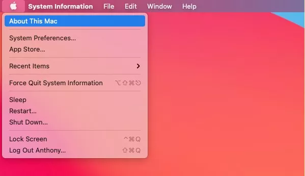 About This Mac