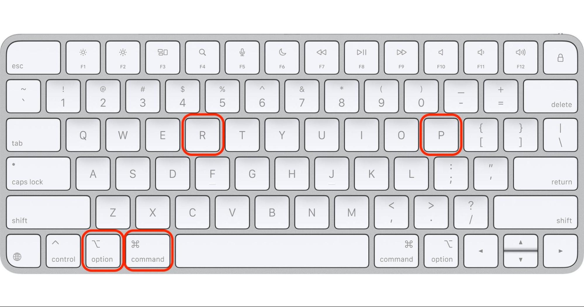 Shut down your Mac, turn it on, and hold Option + Command + P + R to reset NVRAM and clear stored settings for hardware and Bluetooth.