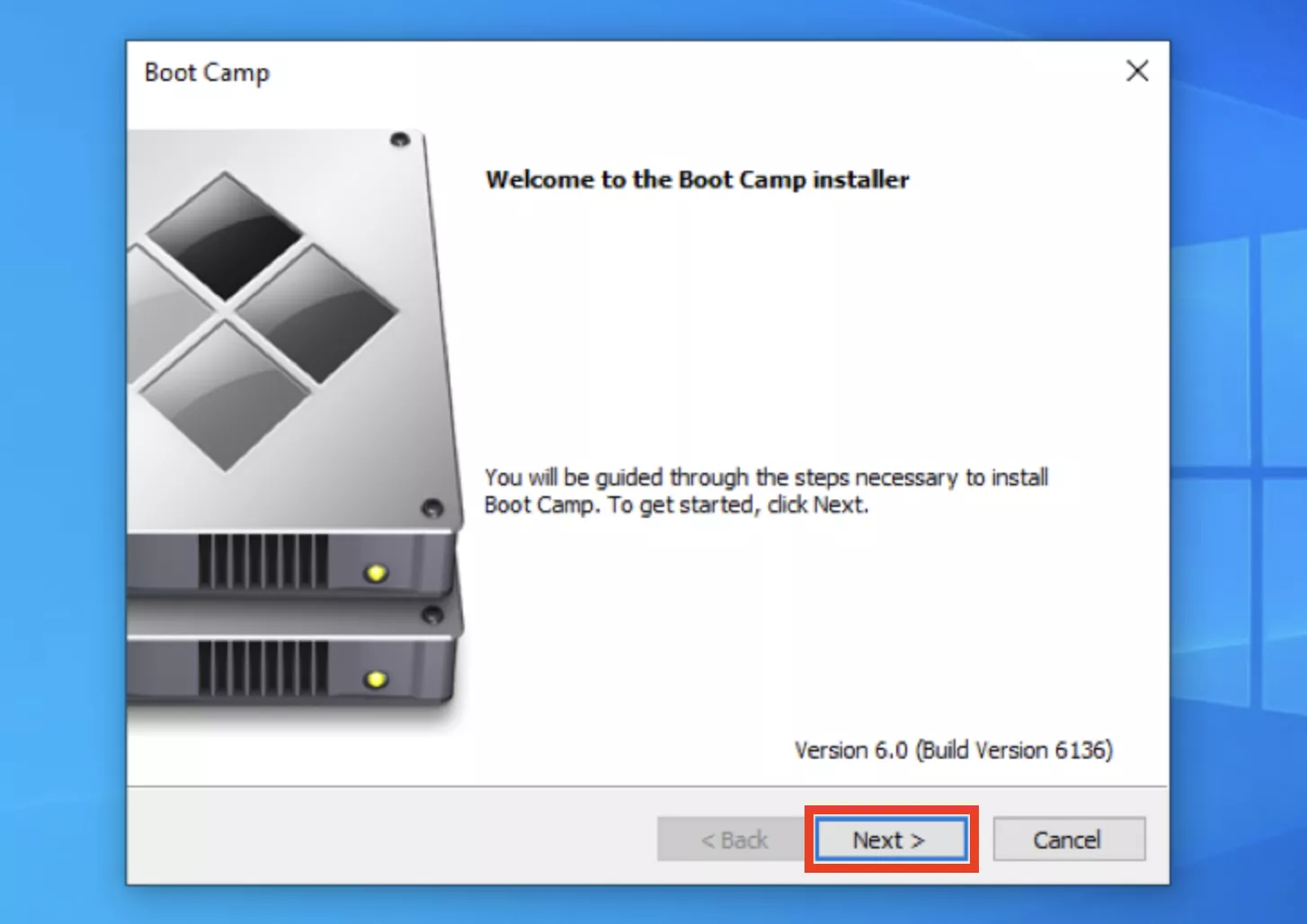 Boot Camp installer in Windows. Before you run Windows games on Mac, be sure to complete the Boot Camp installer to add necessary drivers.