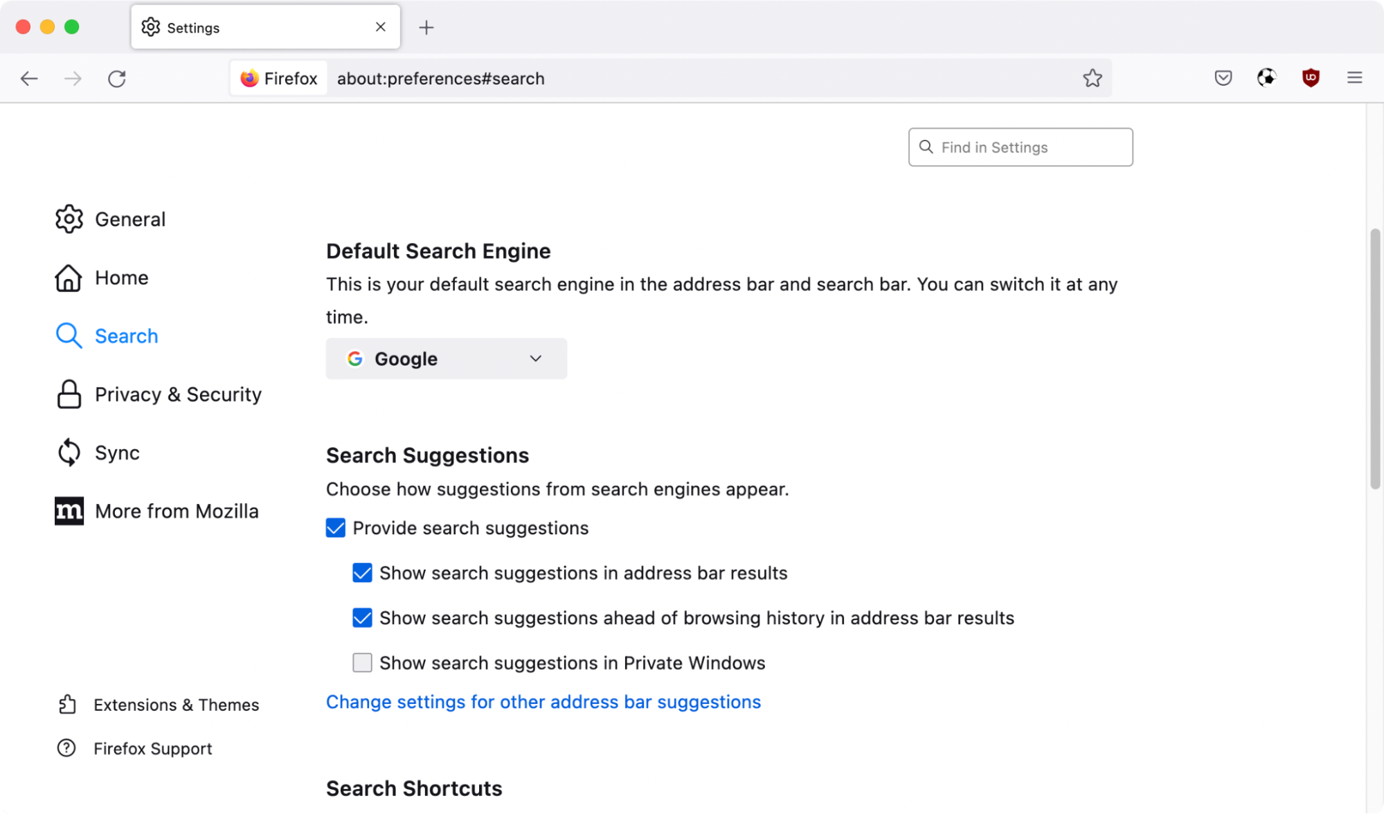 To change search engine in Firefox go to Firefox Settings and click on Search To change search engine in Firefox go to Firefox Settings and click on Search