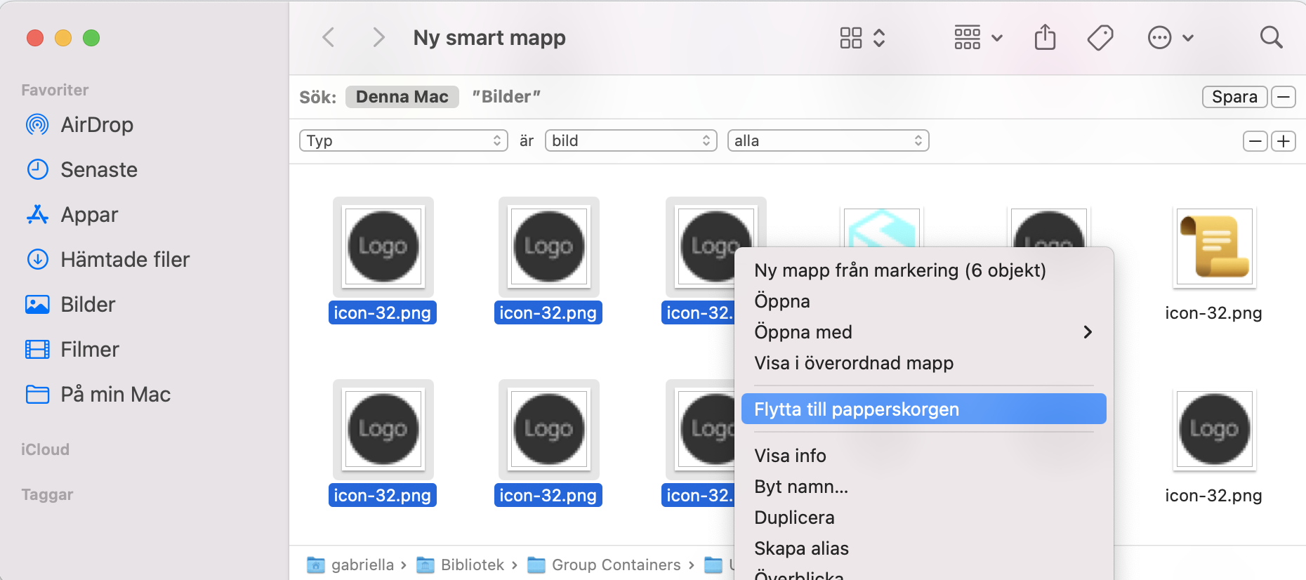 Om du hittar några dubblettbilder kan du helt enkelt markera och ta bort de kopior du inte längre vill behålla.