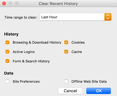 clear recent history settings in firefox clear recent history settings in firefox