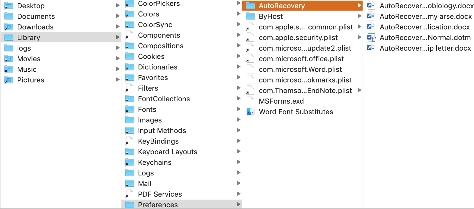 correct a word in word for mac