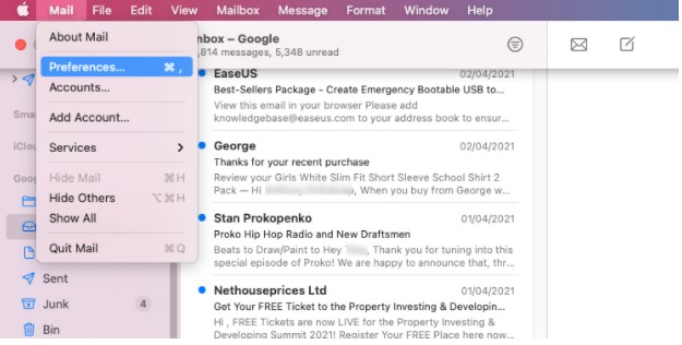 Quit Mail Quit Mail