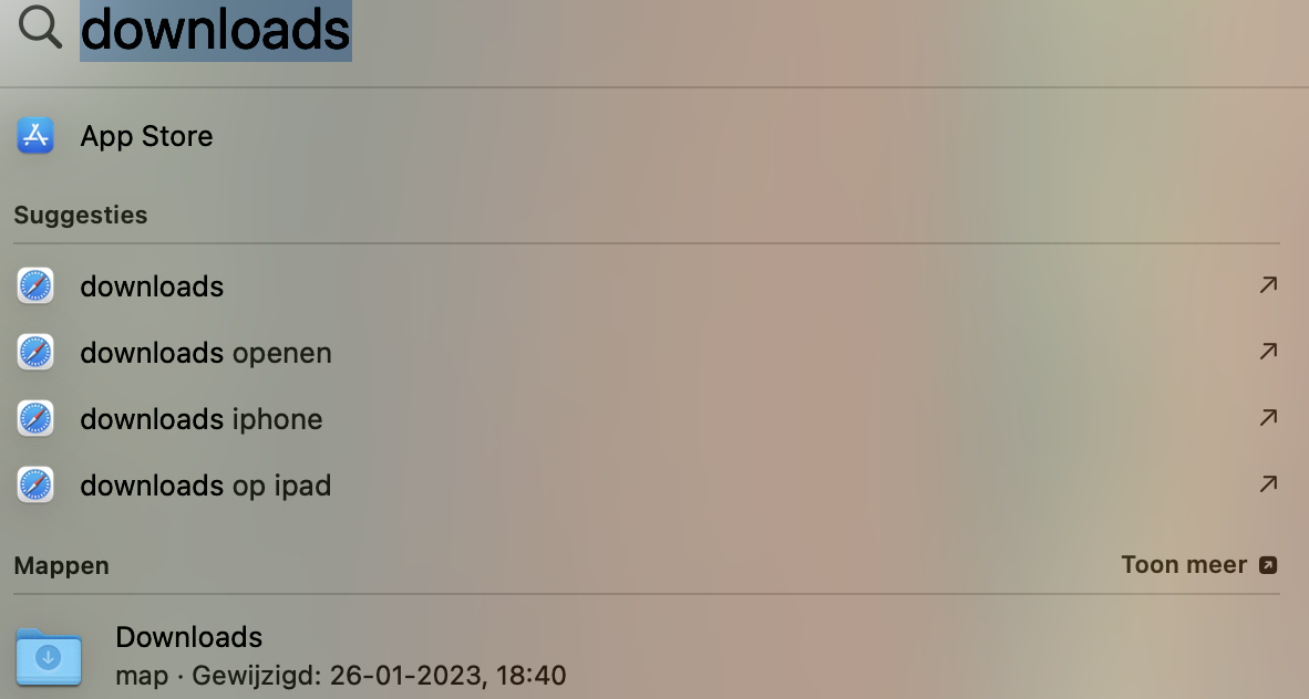 Je Downloads-map kan volstaan met oude gegevens die je niet meer nodig hebt. Het is een goed idee om de map nu leeg te maken.