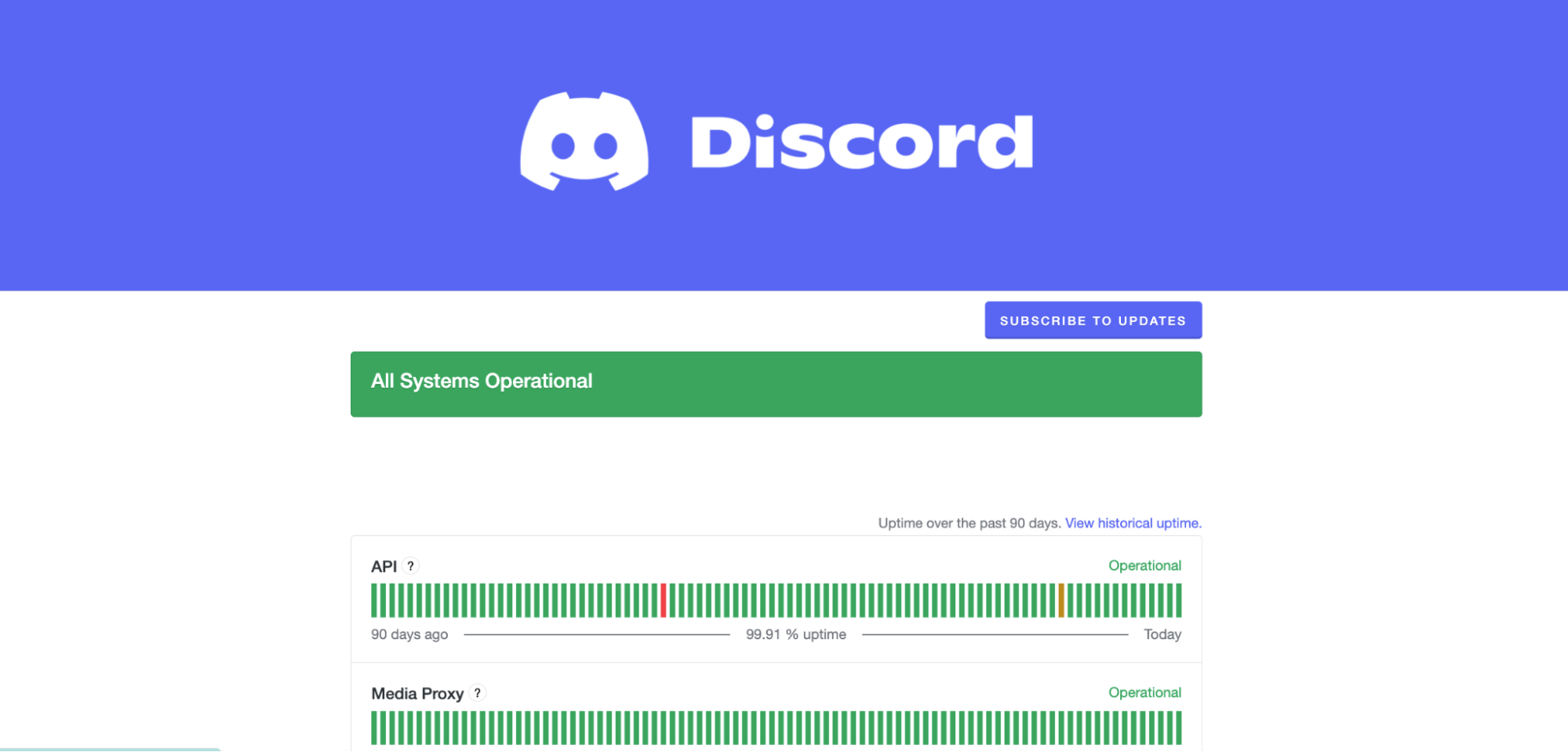 Although rare, sometimes update issues may be cause by problems on Discord's end. You can check Discord's current server status at discordstatus.com.