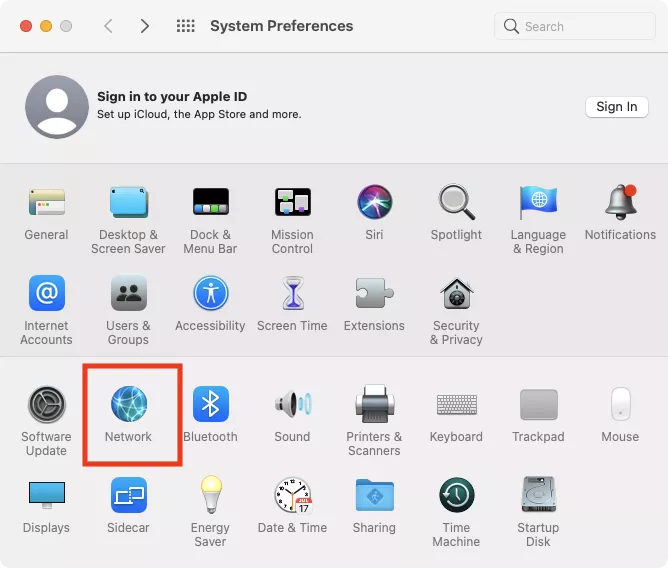 system preferences