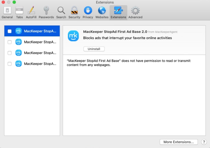 Open Safari Preferences Open Safari Preferences