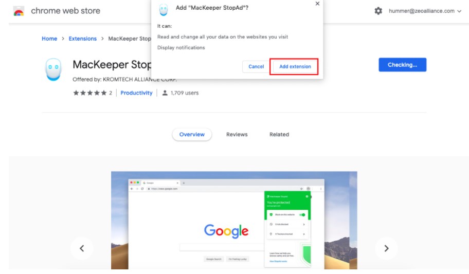 Add StopAd extension Add StopAd extension
