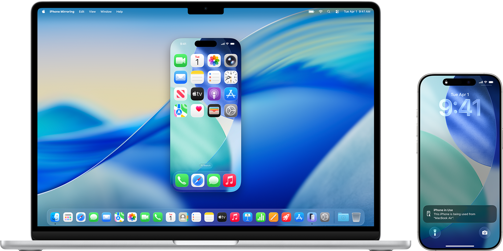 macOS 15 Sequoia introduced a new iPhone Mirroring feature. This lets control your iPhone using your Mac and see everything that's on the phone's screen.