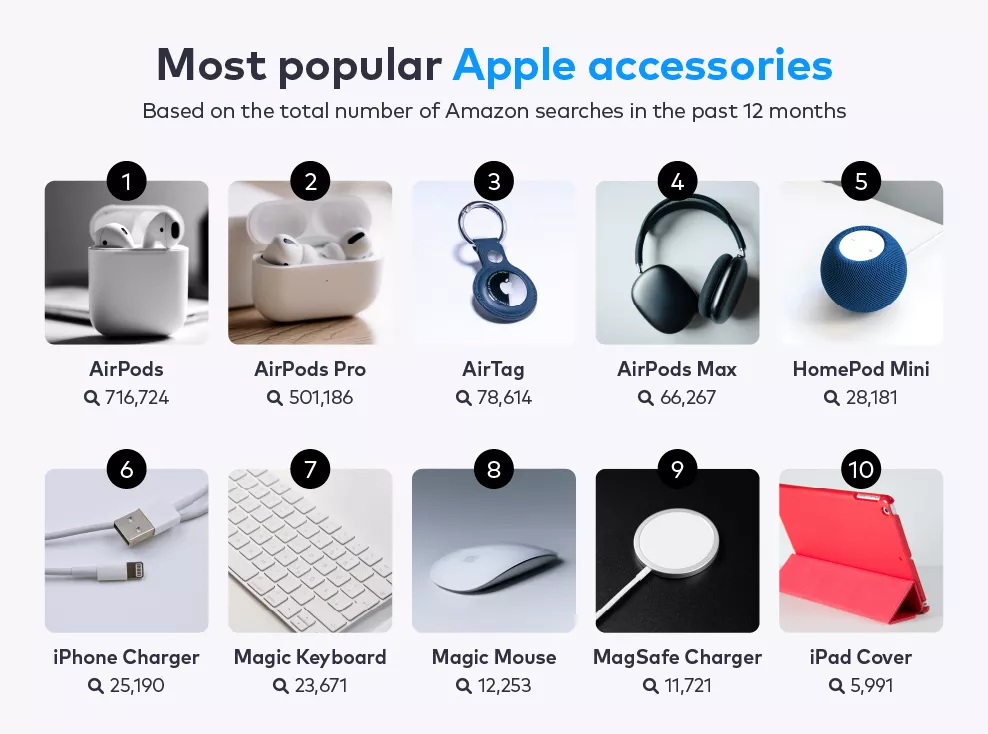  most popular accessories infographic