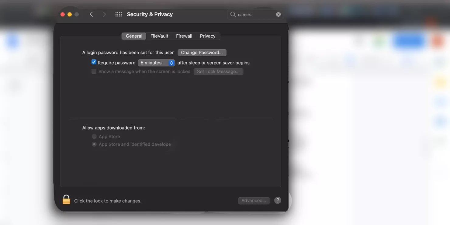 System Preferences  Security & Privacy
